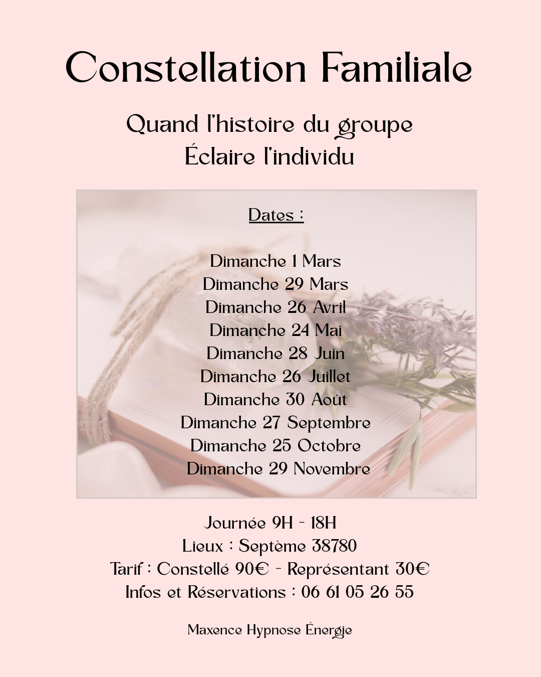 Dates constellations de groupe